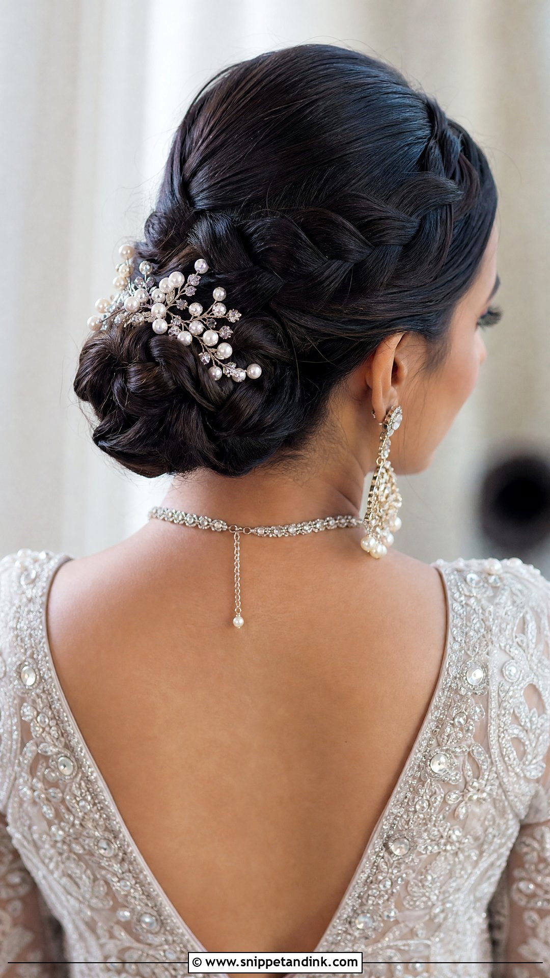 Braided Low Bun - Snippet and Ink - 20 Easy Bridal Updo Ideas