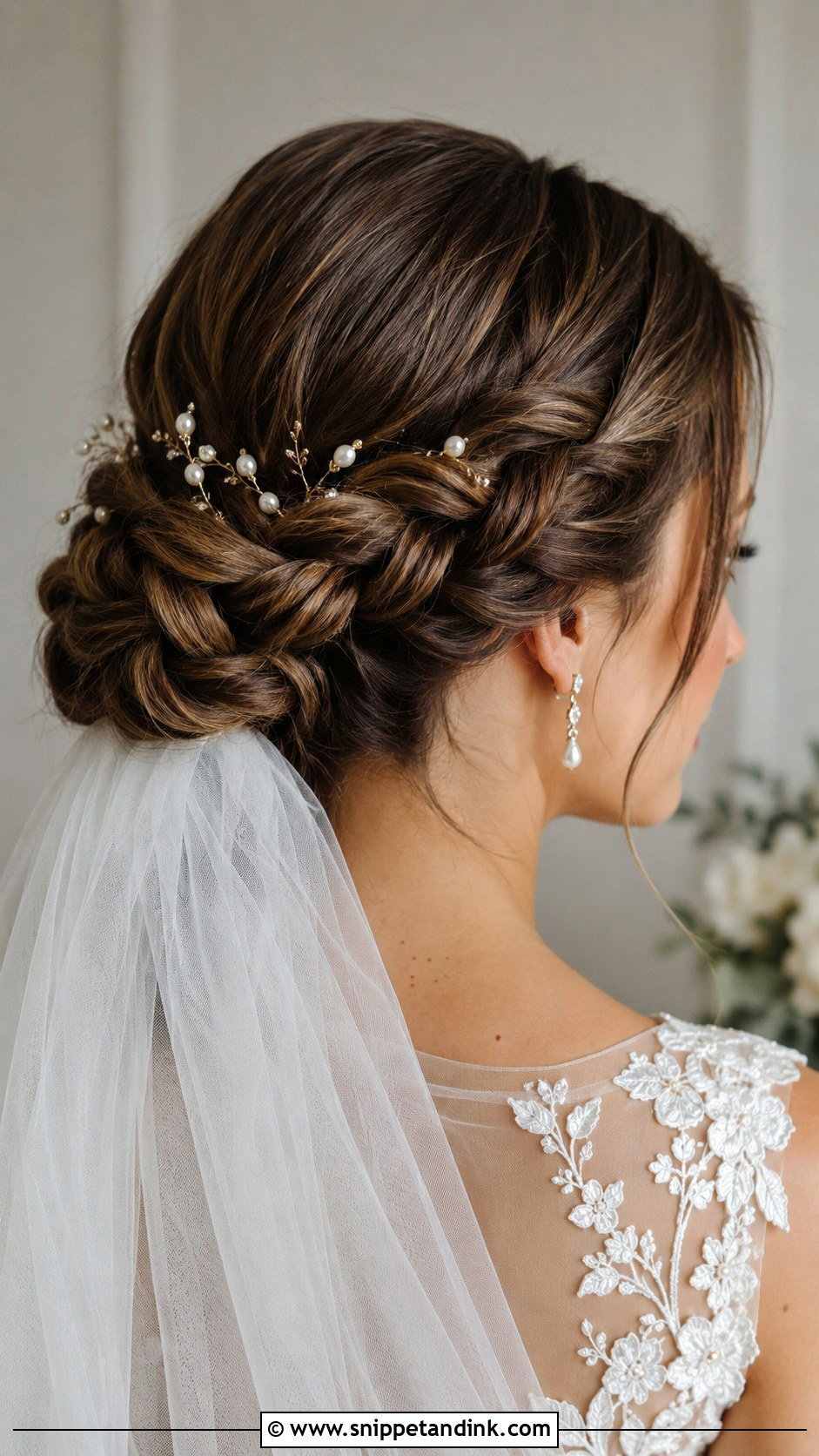 Braided Low Bun - Snippet and Ink - 20 Hair Styles for Medium Hair Wedding