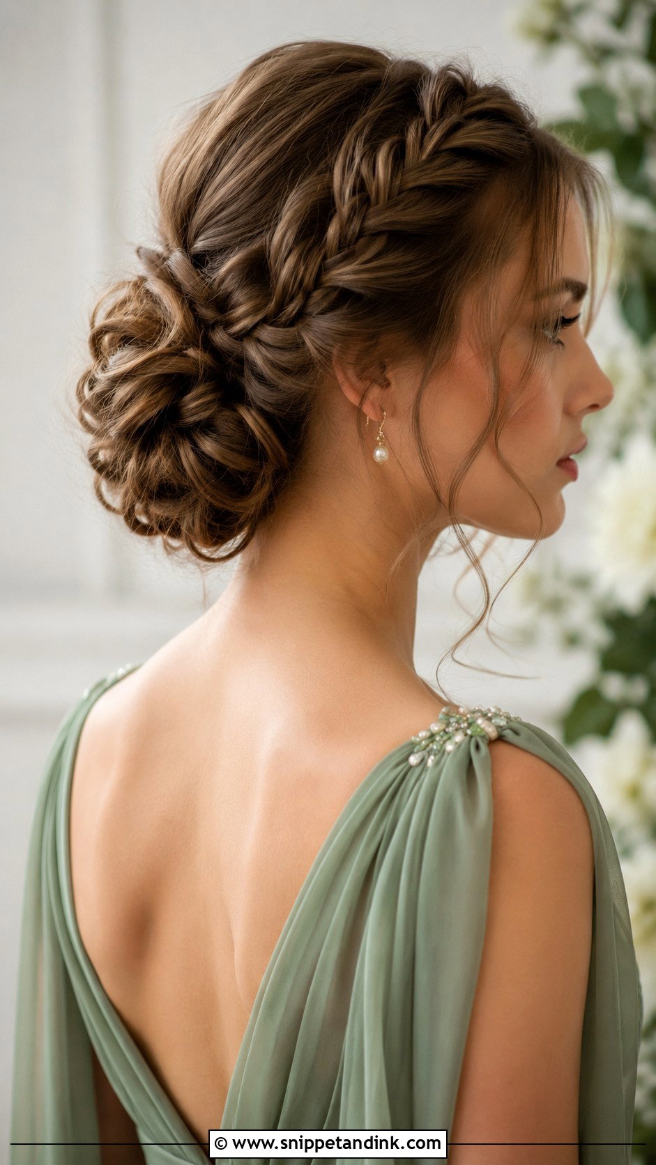 Braided Low Bun - Snippet and Ink - 20 Hairstyles for Mother of the Groom