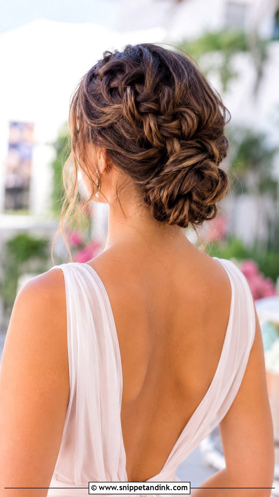 Braided Low Bun - Snippet and Ink - 20 Low Bun Wedding Guest Hair Ideas