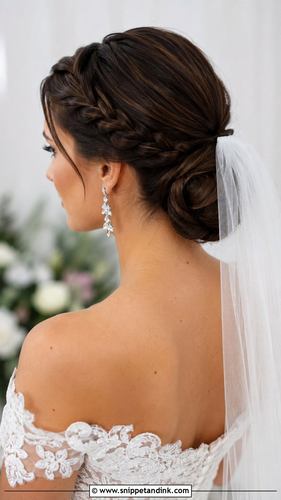 Braided Low Bun - Snippet and Ink - 20 Braid Hairstyle for Weddings Ideas
