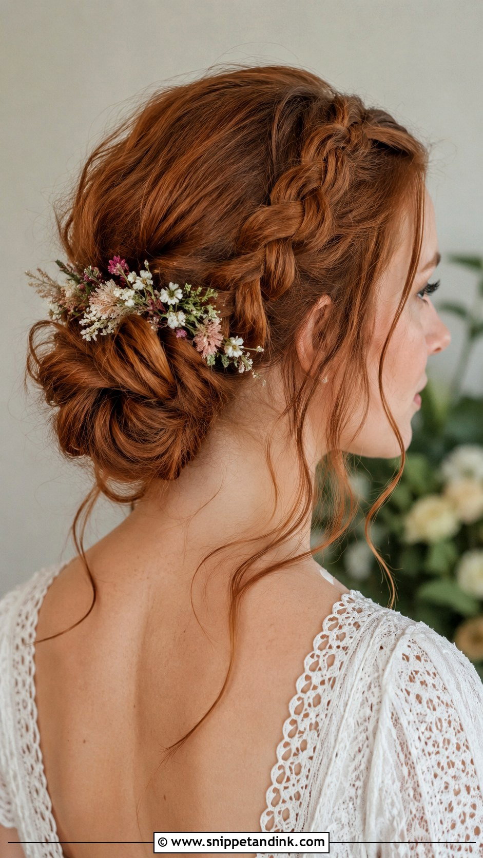 Braided Low Bun - Snippet and Ink - 25 Bridal Hair Up Ideas