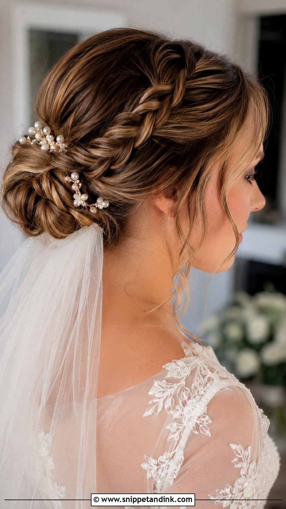 Braided Low Bun - Snippet and Ink - 25 Simple Bridal Hair Ideas