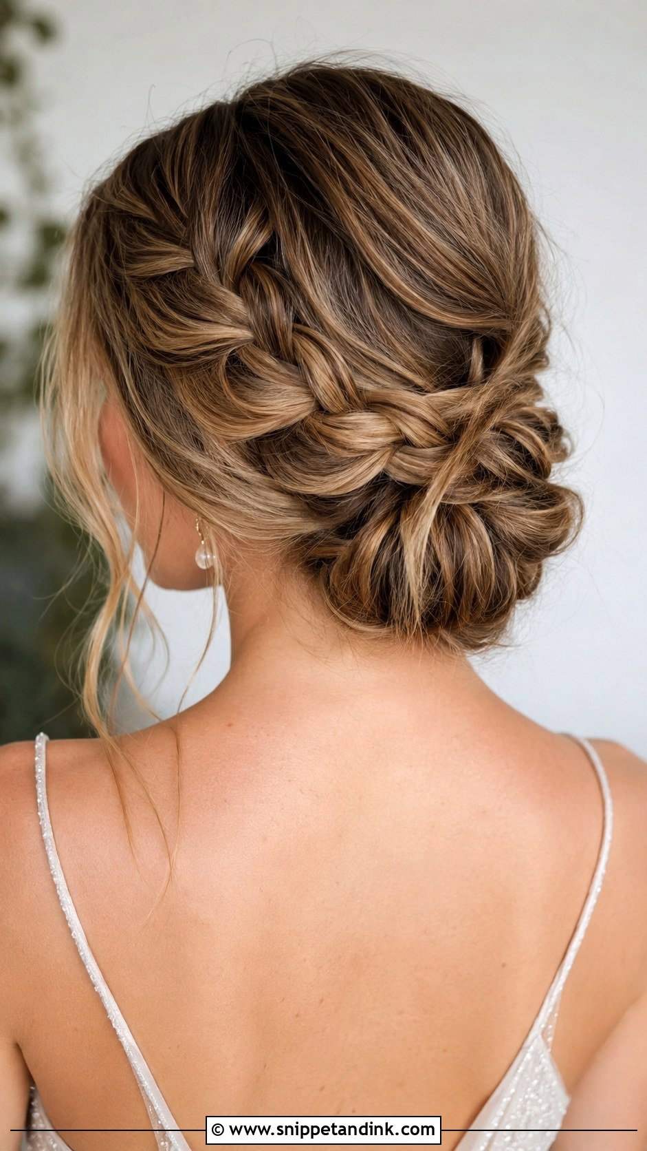 Braided Low Bun - Snippet and Ink - 25 Simple Wedding Guest Hairstyles