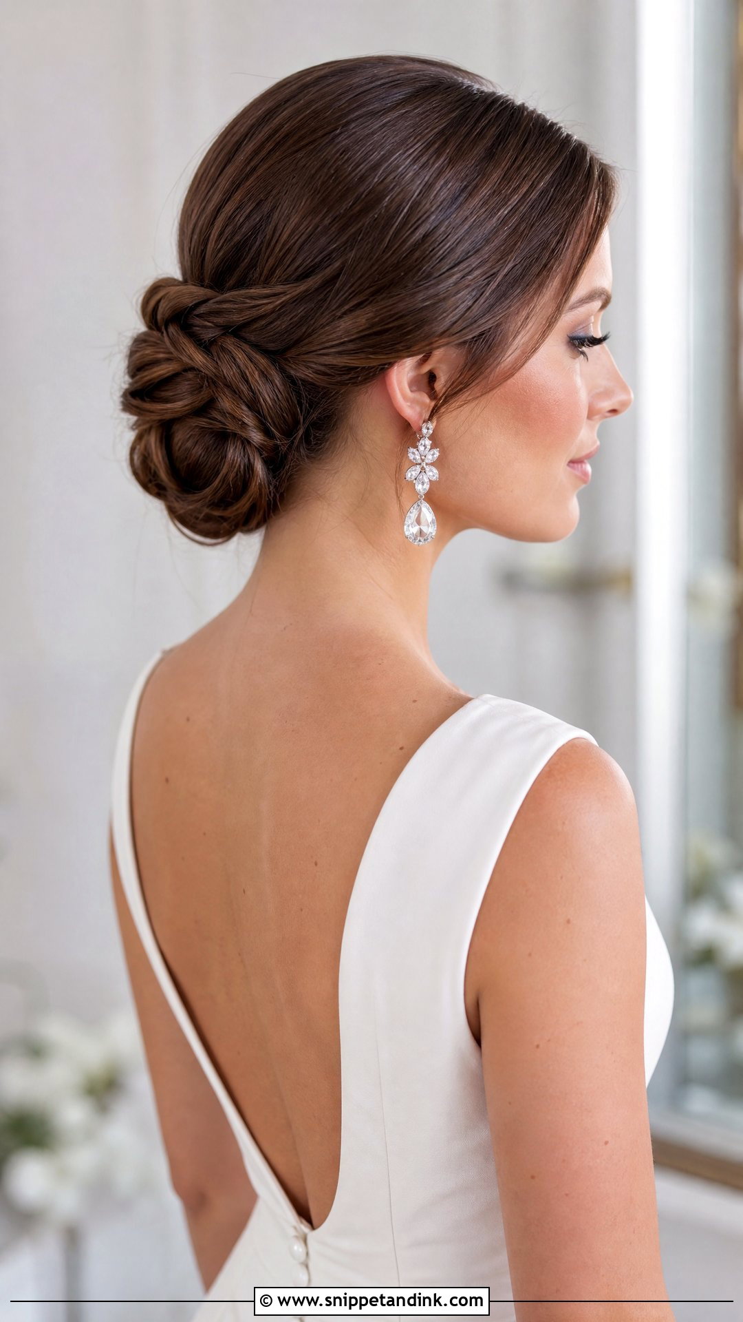 Braided Low Bun - Snippet and Ink - 30 Bridal Braids
