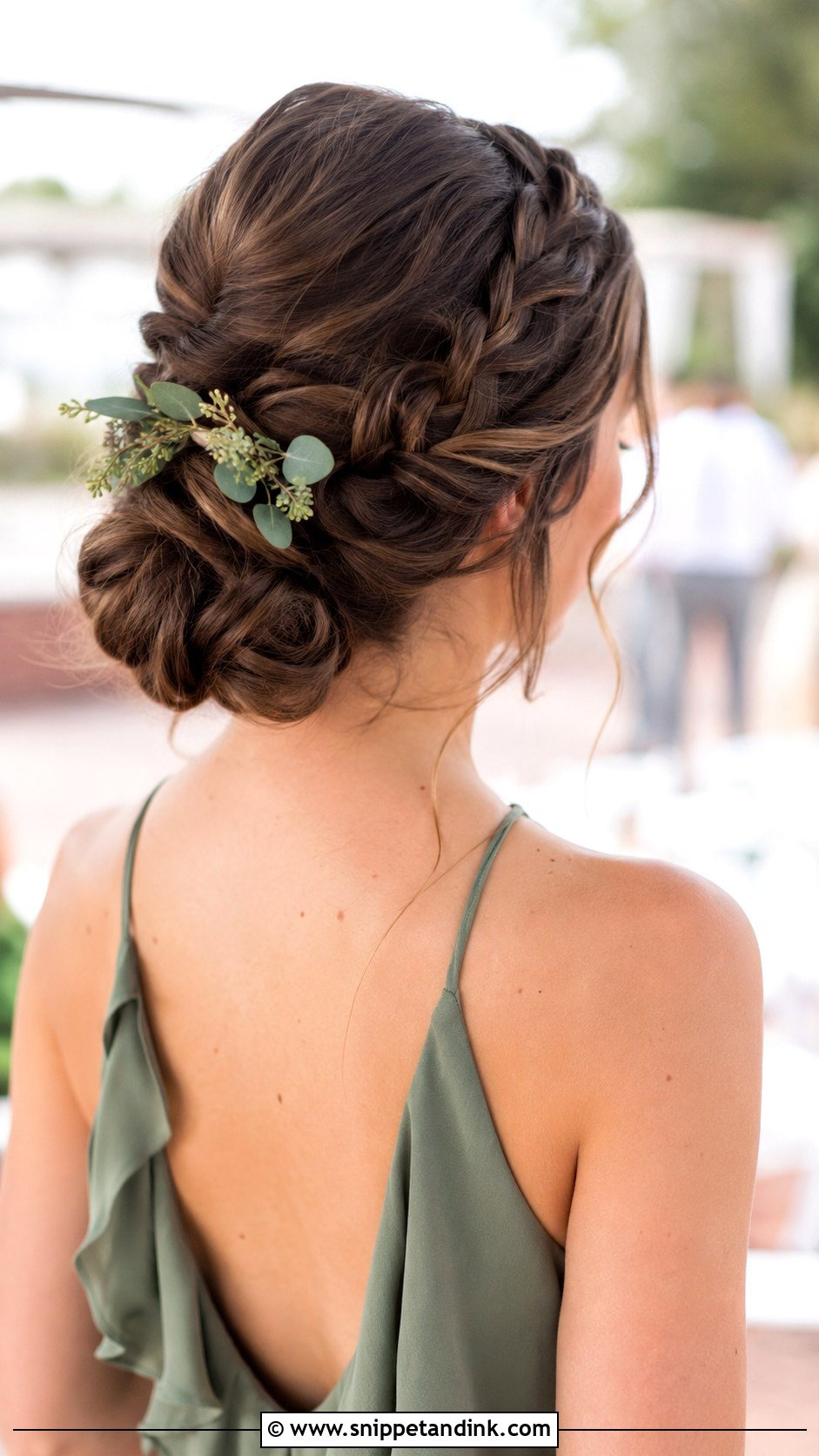 Braided Low Bun - Snippet and Ink - 30 Bridemaids Hairstyles