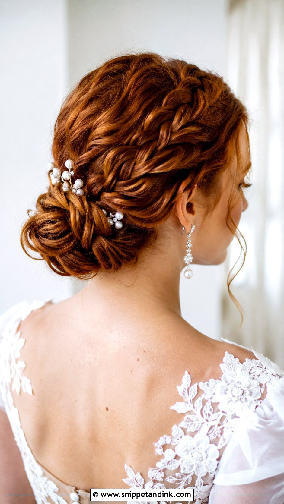 Braided Low Bun - Snippet and Ink - 20 Bride to Be Hairstyles