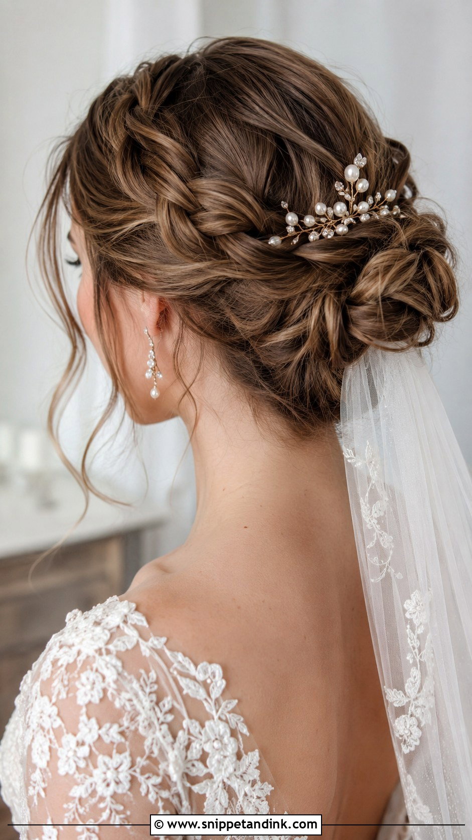 Braided Low Bun - Snippet and Ink - 20 Classy Wedding Hairstyles