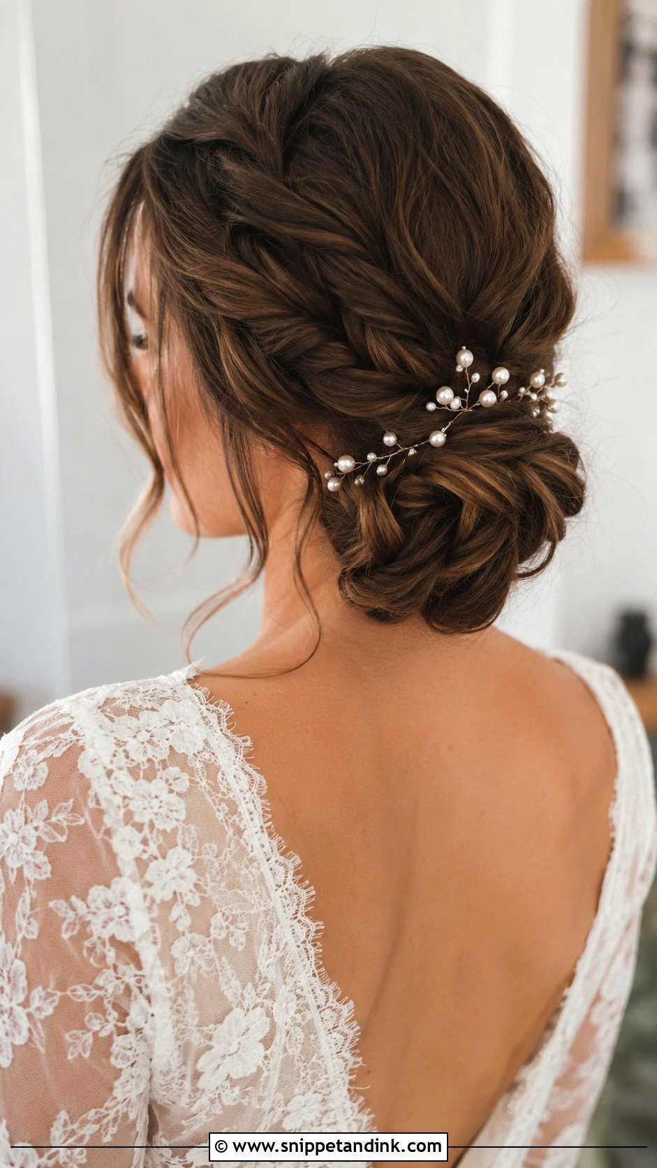 Braided Low Bun Bridal Updo - Snippet and Ink - 20 Wedding Bride Updo Hairstyles