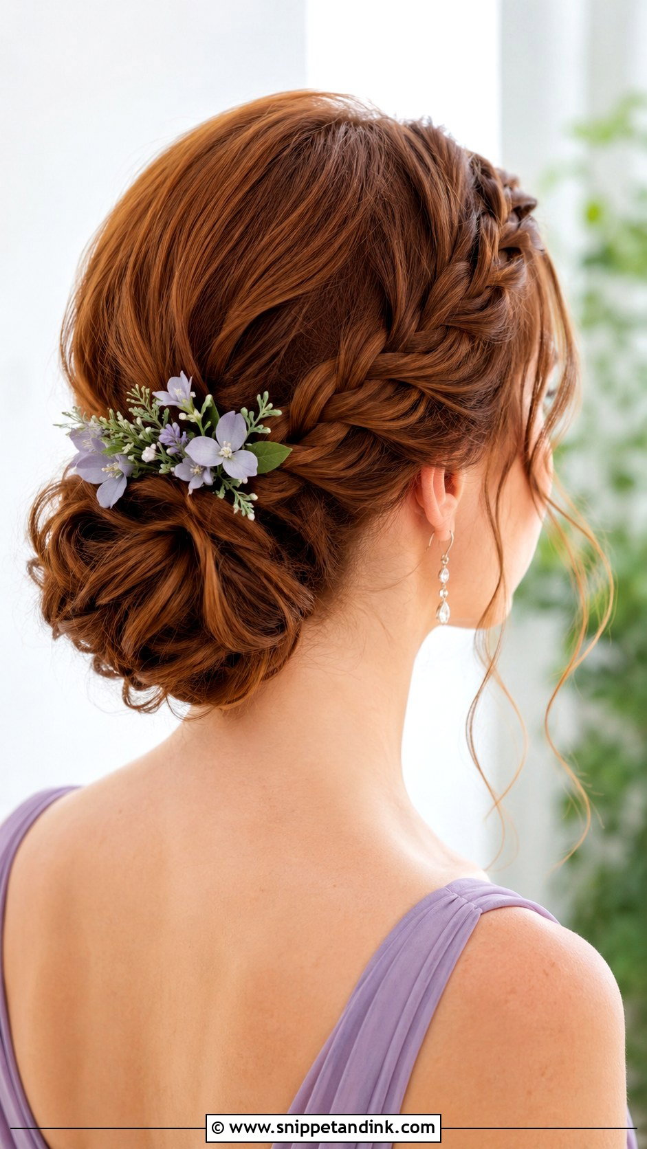 Braided Low Bun Bridesmaid Hair - Snippet and Ink - 20 Hair Ideas for Bridesmaids