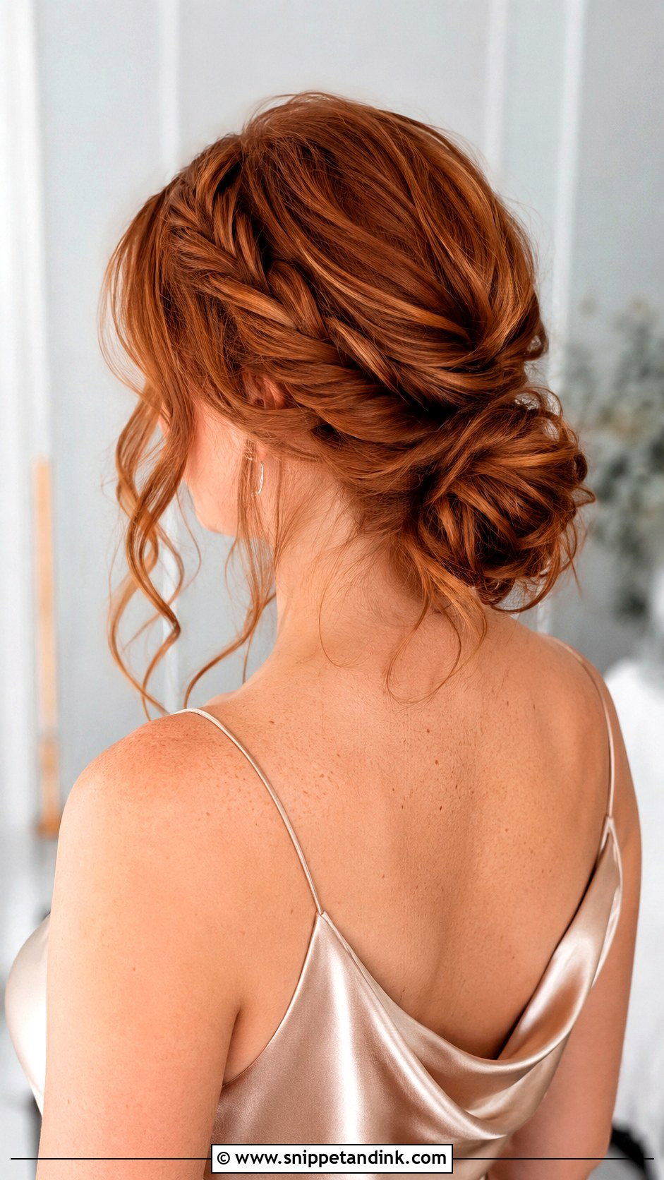 Braided Low Bun Bridesmaid Hair - Snippet and Ink - 25 Wedding Hair for Bridesmaids Ideas