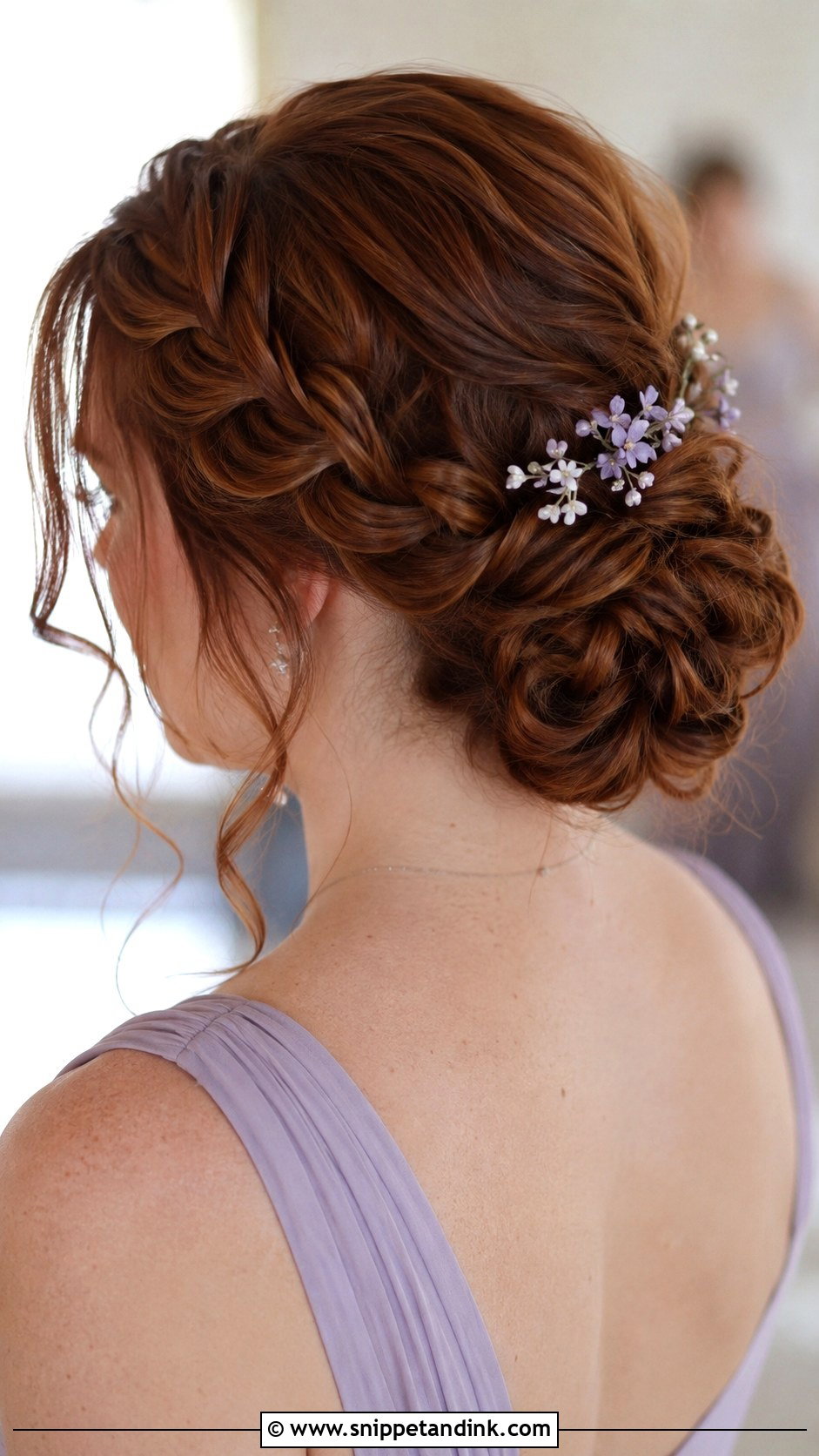 Braided Low Bun Bridesmaid Hairstyle - Snippet and Ink - 20 Cute Wedding Hairstyles Bridesmaid