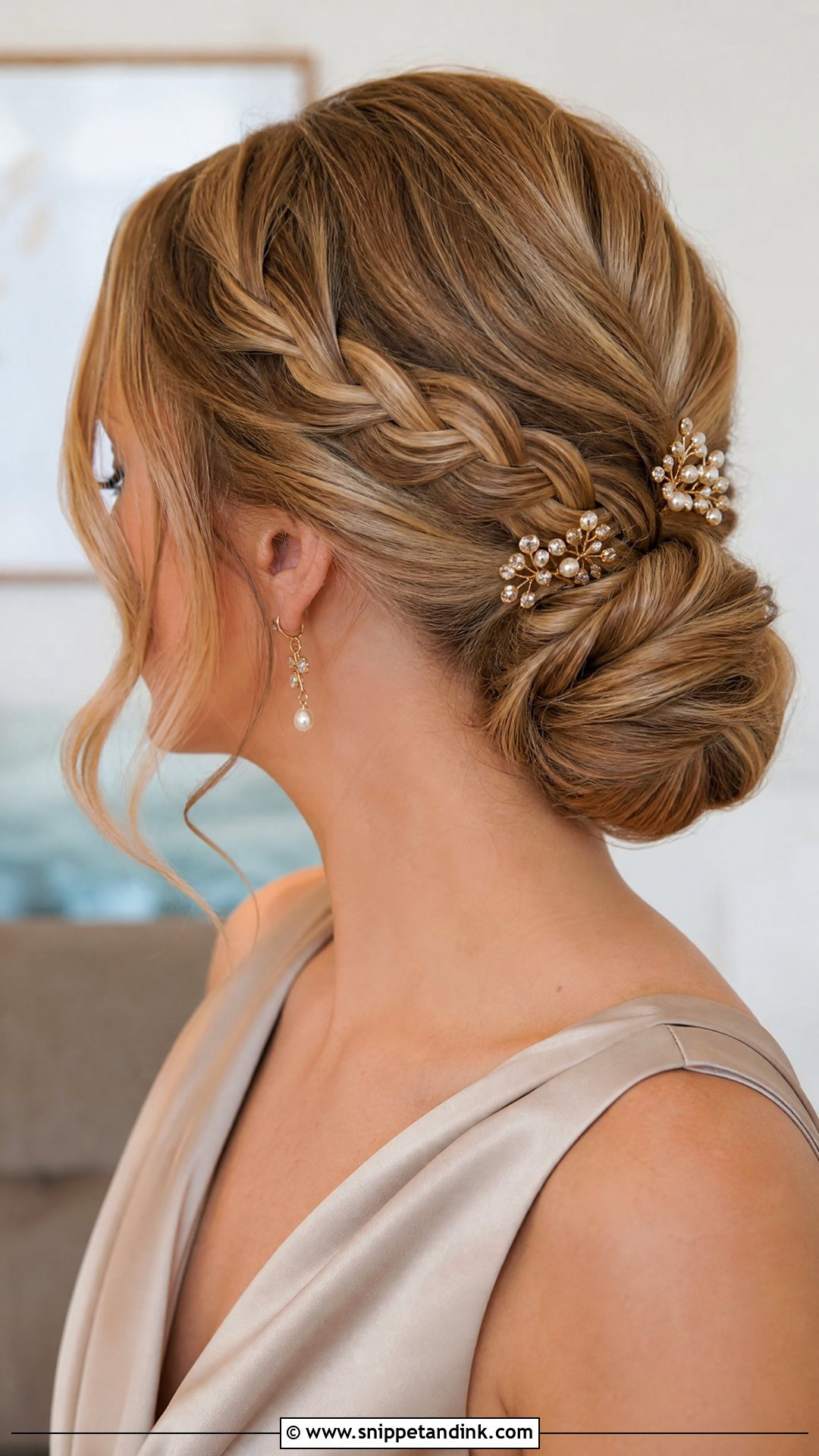 Braided Low Bun For Formal Events - Snippet and Ink - 15 Cute Hairstyles for Formal Events