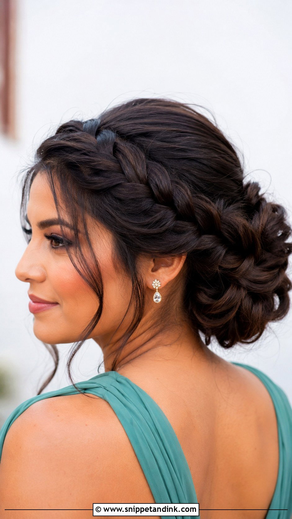 Braided Low Bun Wedding Guest Hairstyle - Snippet and Ink - 15 Hairstyles to Attend a Wedding