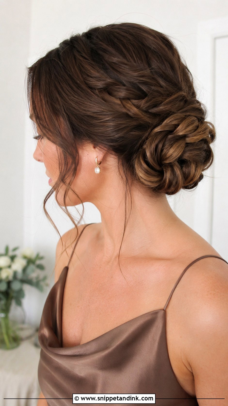 Braided Low Bun Wedding Guest - Snippet and Ink - 20 Braided Hairstyles Wedding Guest