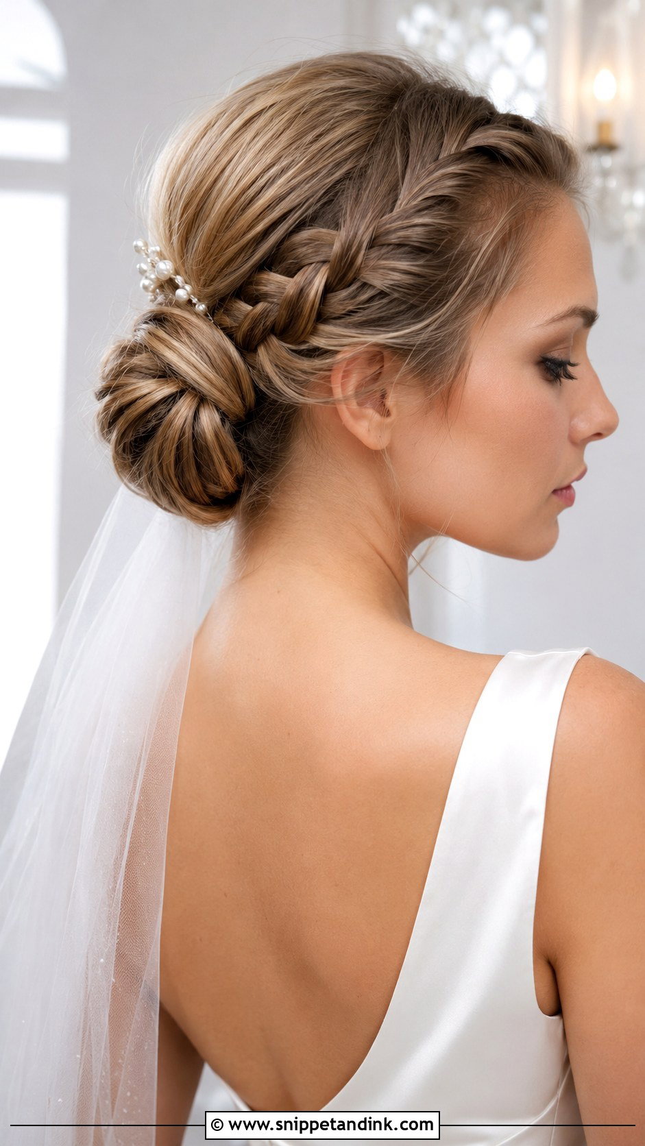 Braided Low Bun Wedding Hair - Snippet and Ink - 20 Braided Hair for Wedding Ideas