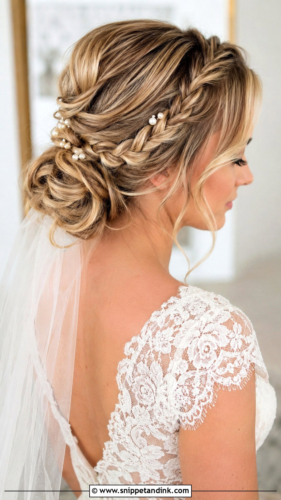 Braided Low Bun Wedding Hairstyle - Snippet and Ink - 15 Latest Hairstyles for Wedding