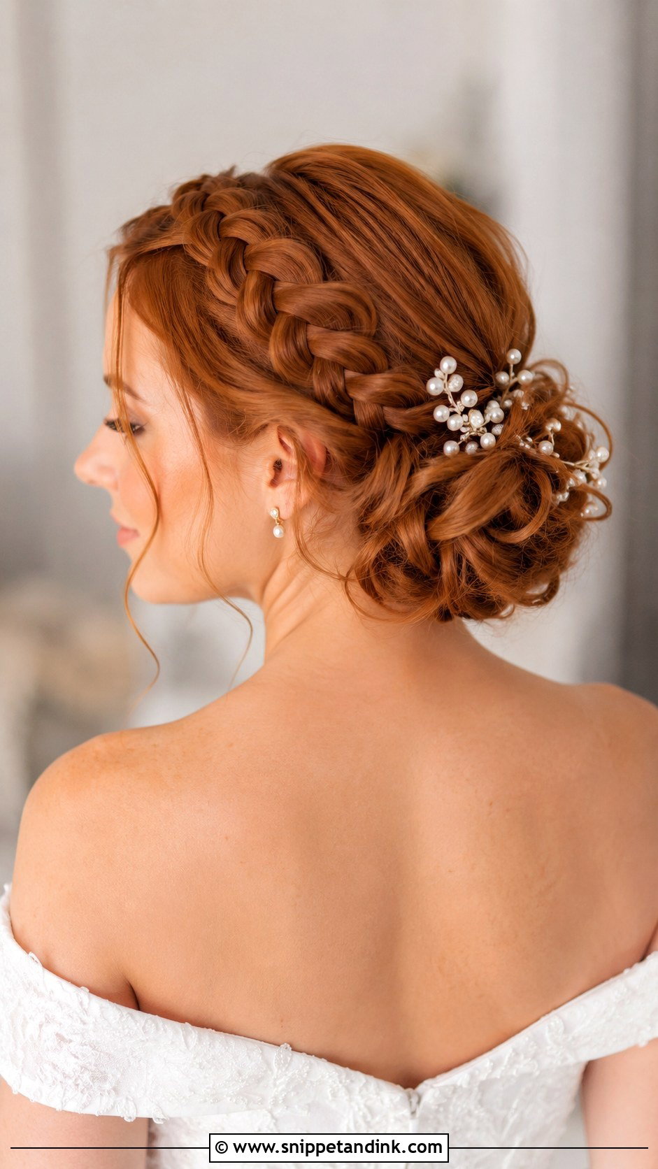 Braided Low Bun Wedding Hairstyle - Snippet and Ink - 25 Simple Bridal Hairstyle Ideas