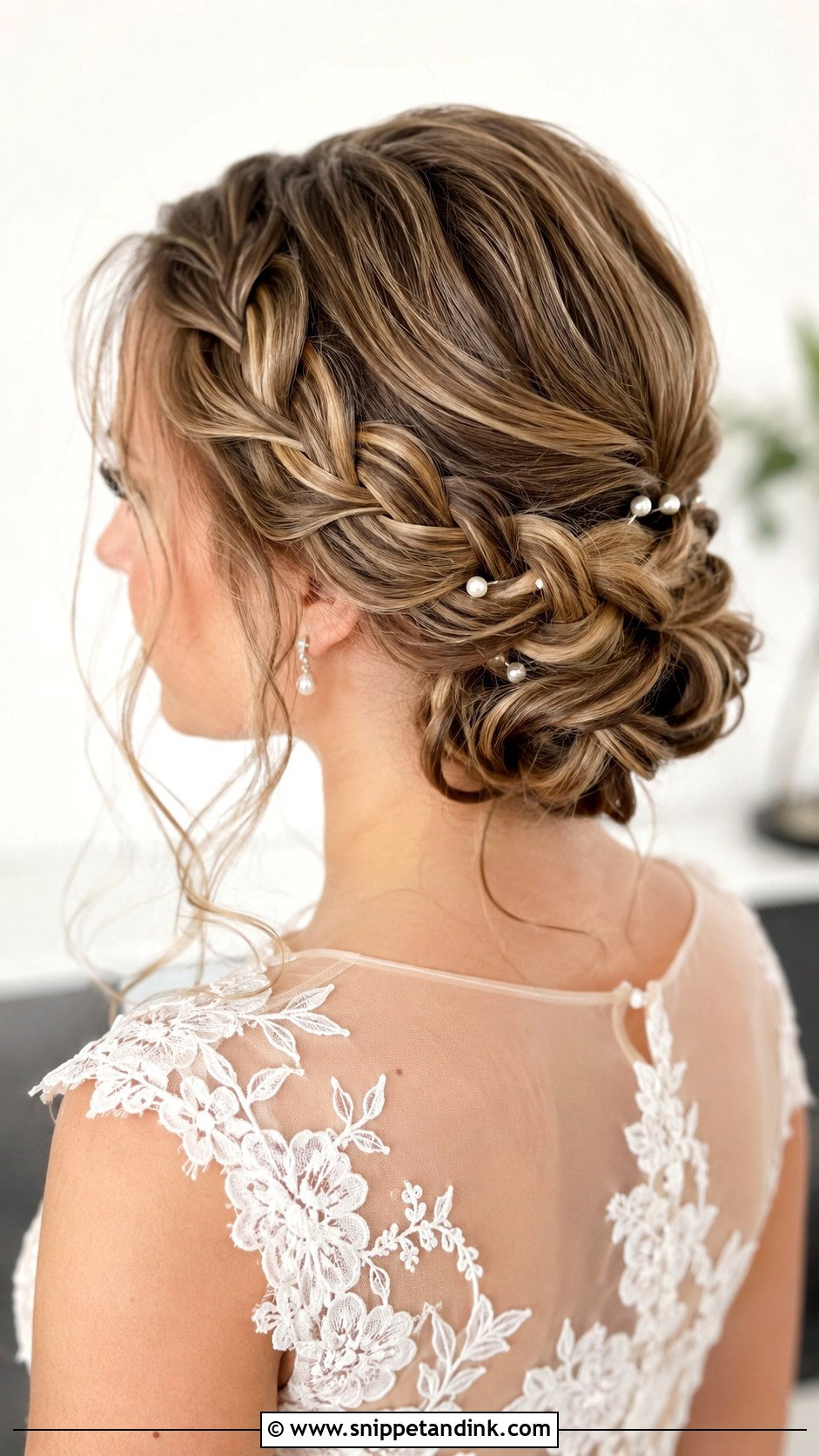 Braided Low Bun Wedding Hairstyle - Snippet and Ink - 15 Luxury Wedding Hairstyles