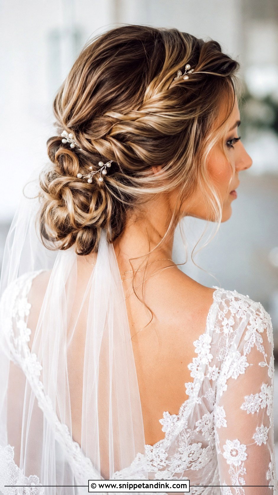 Braided Low Bun Wedding Hairstyle - Snippet and Ink - 15 Simple Elegant Wedding Hairstyles