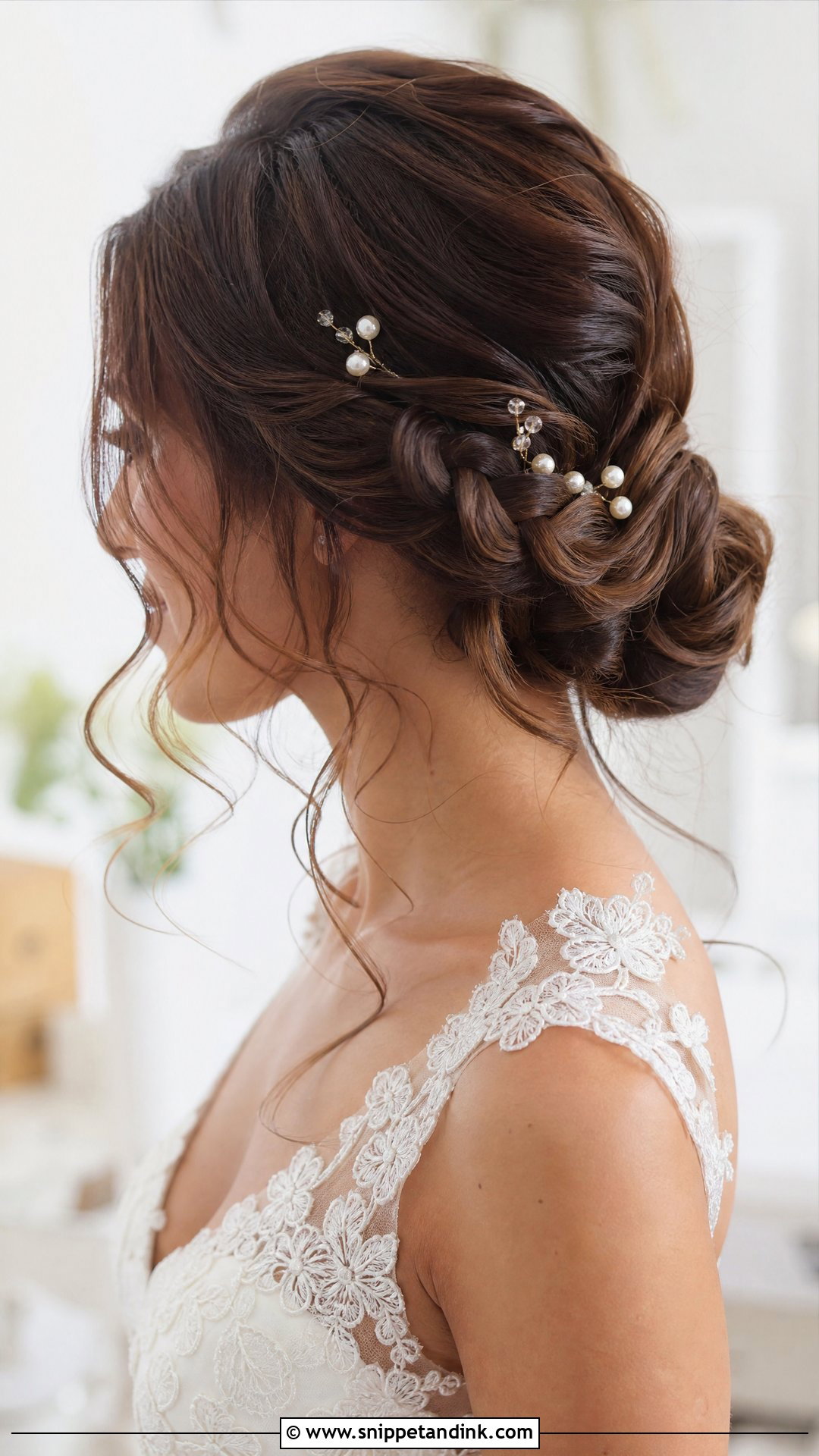 Braided Low Bun Wedding Hairstyle - Snippet and Ink - 15 Easy Do It Yourself Bride Wedding Hairstyles