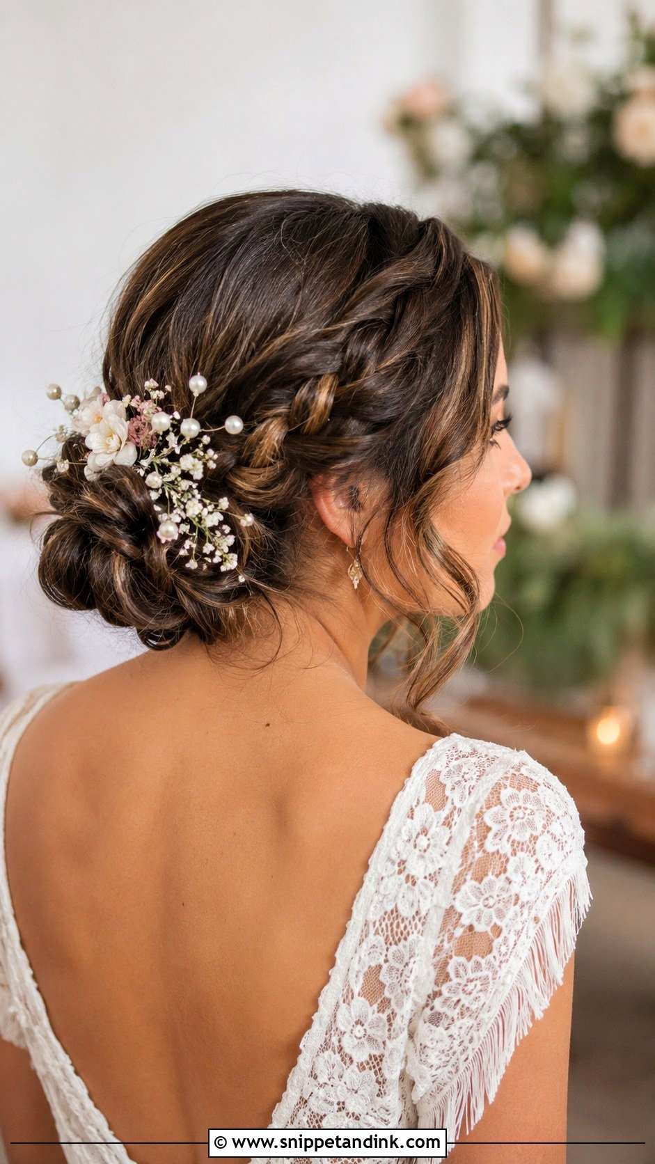 Braided Low Bun Wedding Updo - Snippet and Ink - 20 Up Do Hairstyles for Weddings