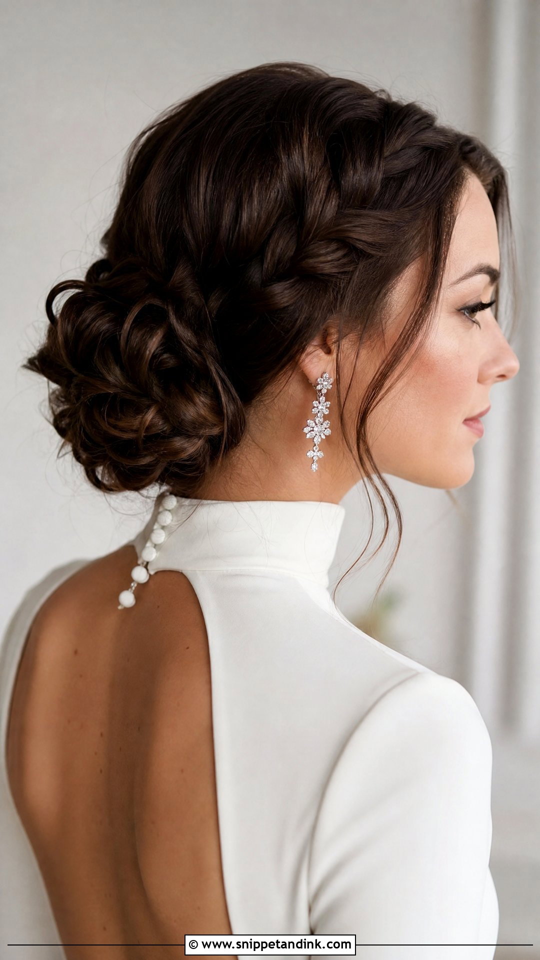 Braided Low Bun for Elegant Weddings - Snippet and Ink - 20 Brides with Braids