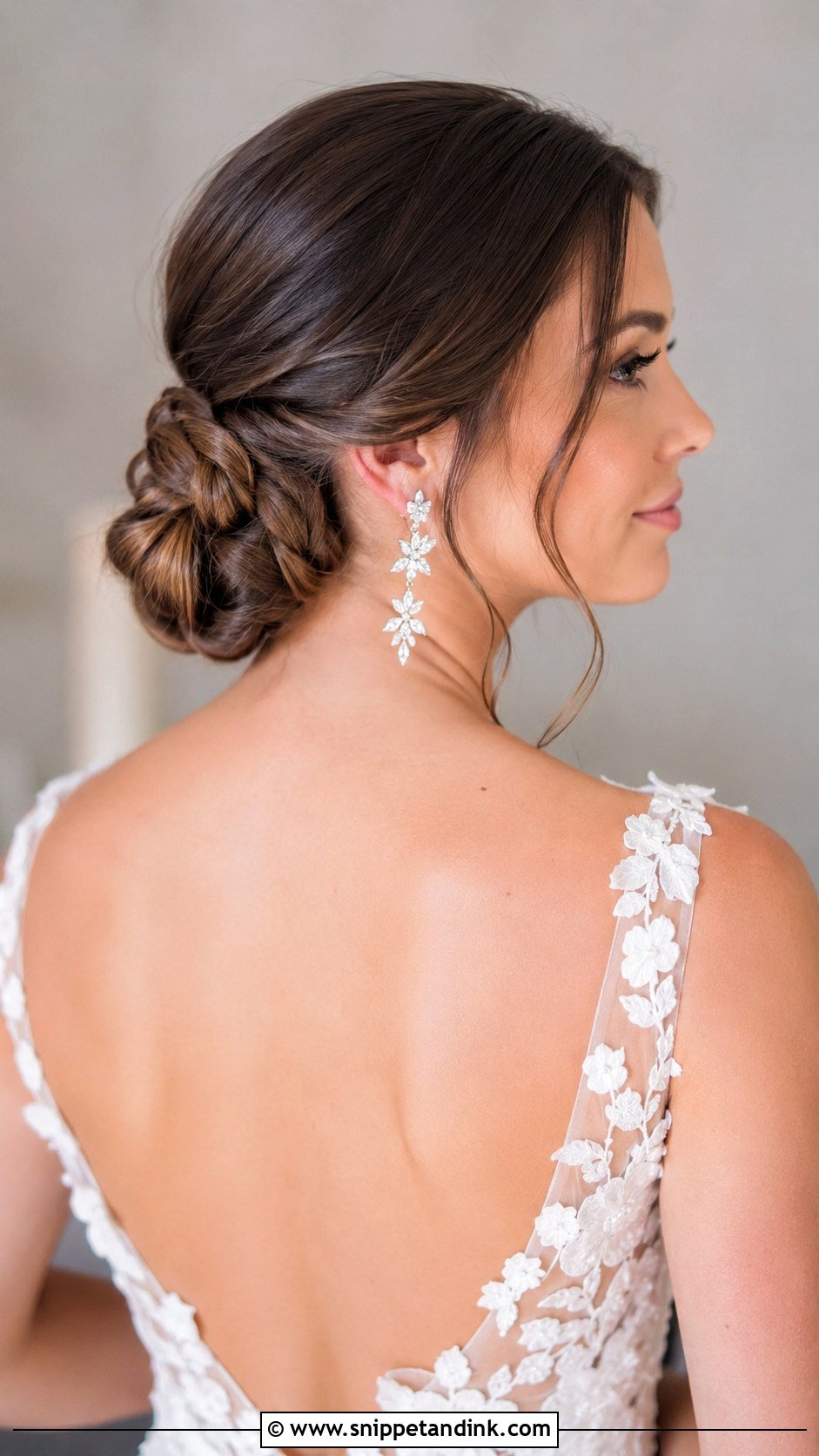 Braided Low Bun for Wedding - Snippet and Ink - 25 Braid Hairstyles for Wedding