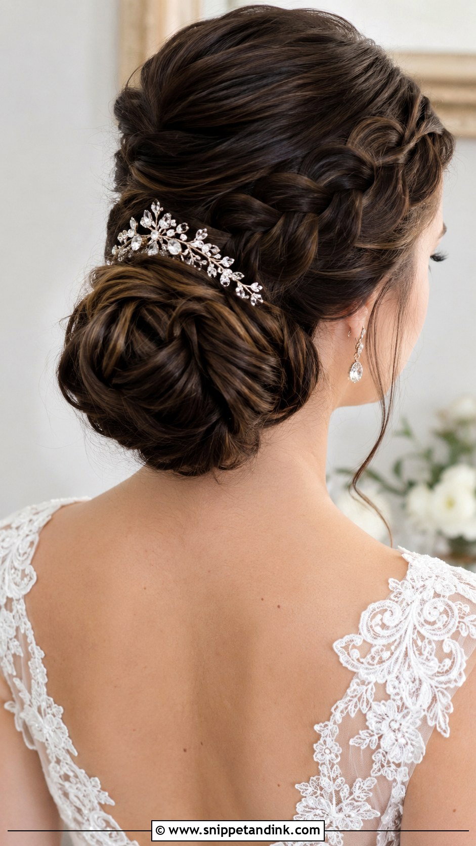 Braided Low Chignon - Snippet and Ink - 25 Braided Hairstyles for Bride