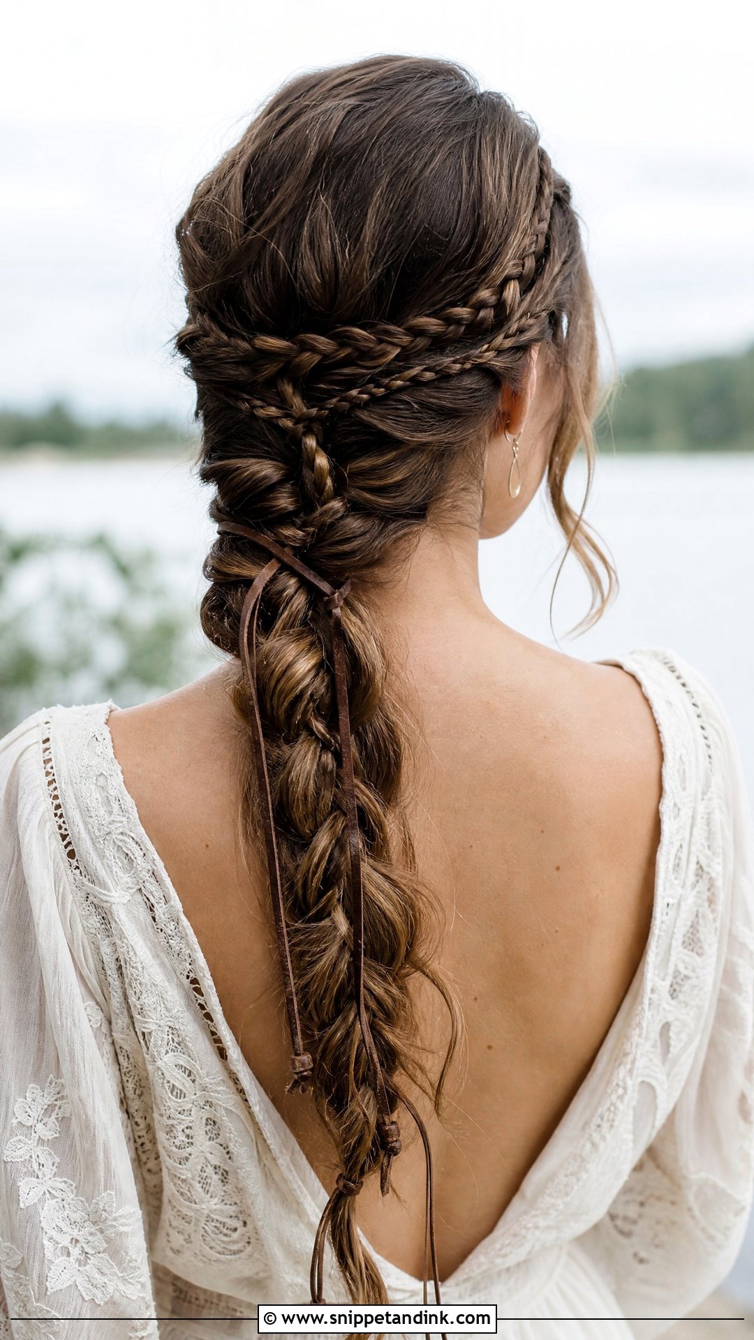 Braided Low Ponytail - Snippet and Ink - 20 Viking Wedding Hairstyles