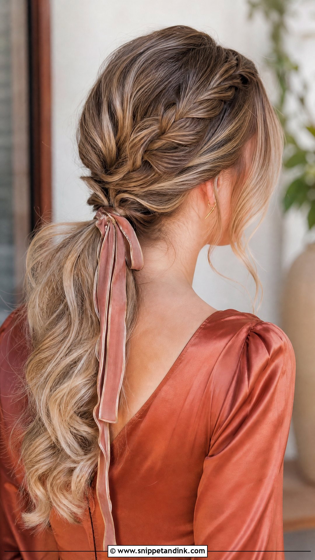Braided Low Ponytail Wedding Guest Hairstyle - Snippet and Ink - 15 Best Wedding Guest Hairstyles