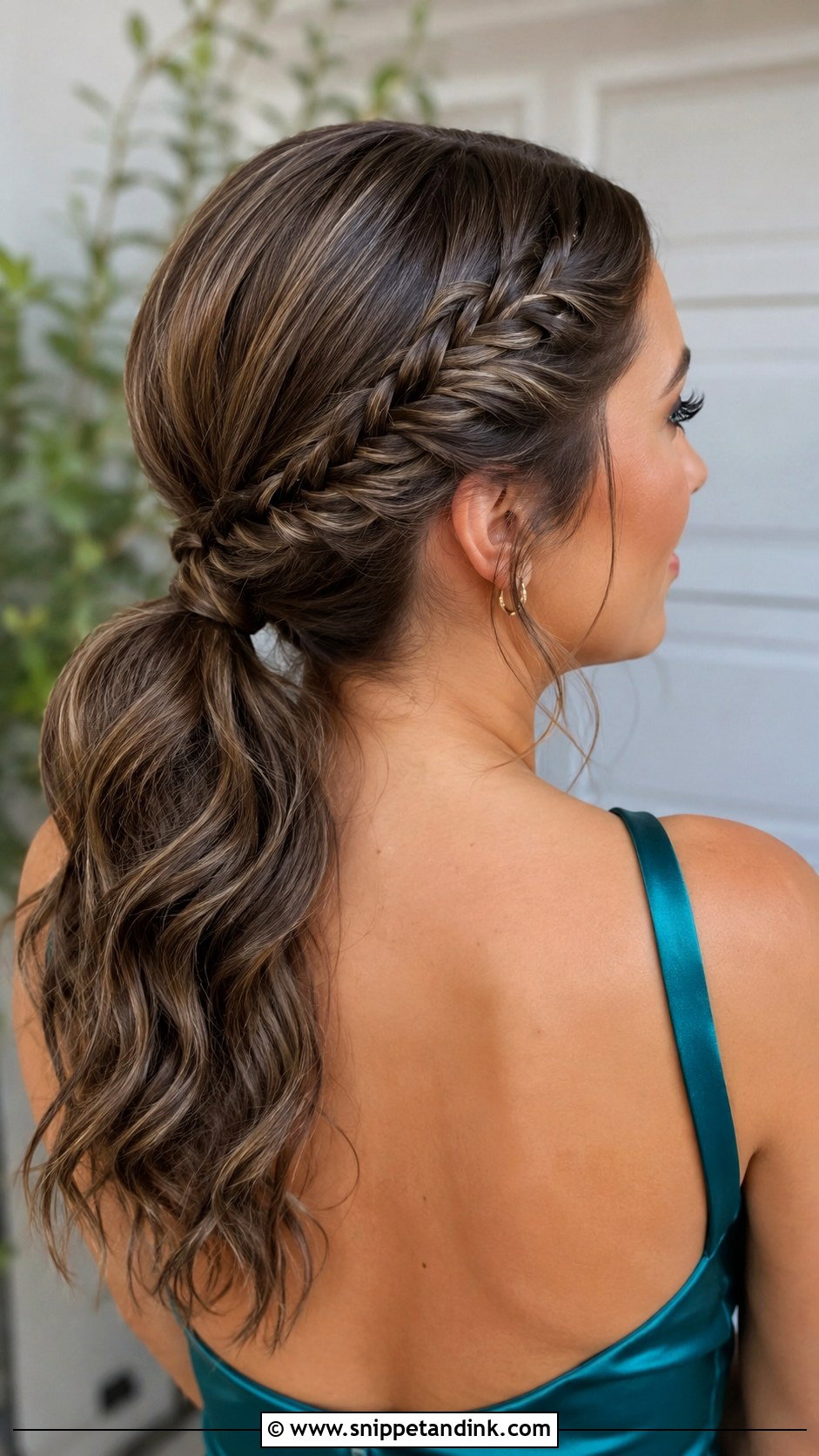 Braided Low Ponytail Wedding Guest - Snippet and Ink - 20 Braided Hairstyles Wedding Guest