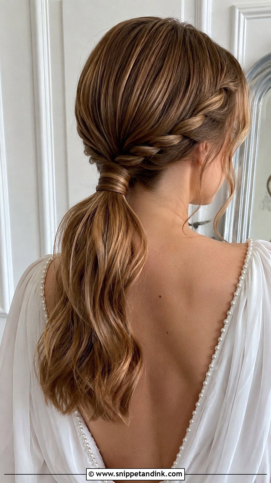 Braided Low Ponytail for Wedding - Snippet and Ink - 25 Braided Hairstyles for Wedding