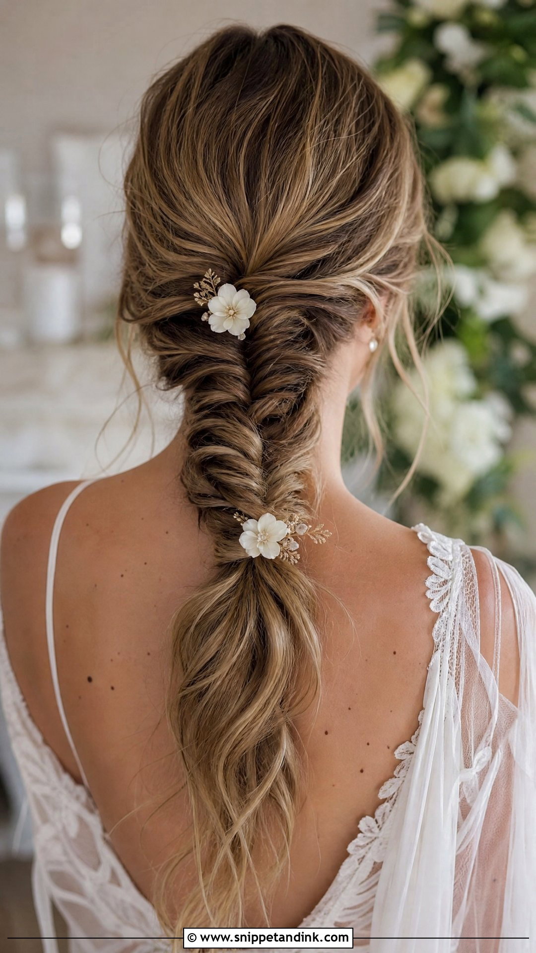 Braided Low Ponytail for Weddings - Snippet and Ink - 20 Wedding Low Ponytail Hairstyles