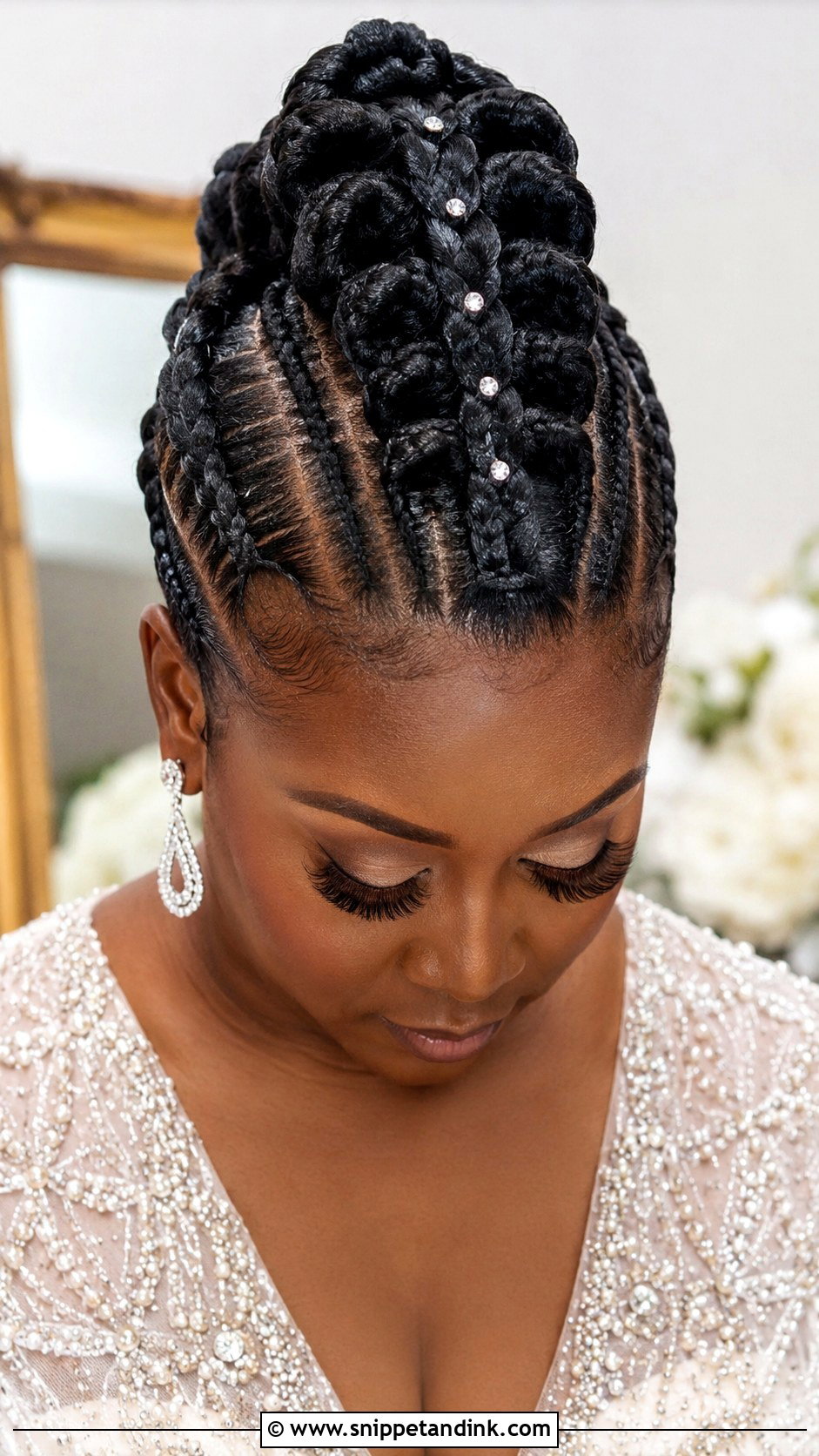 Braided Mohawk Wedding Updo - Snippet and Ink - 20 Edgy Wedding Hair Ideas