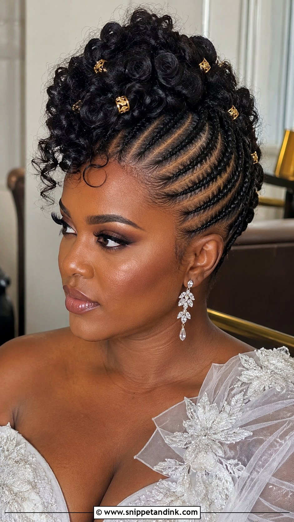 Braided Mohawk for Brides - Snippet and Ink - 20 Braids Wedding Hairstyles Black Women