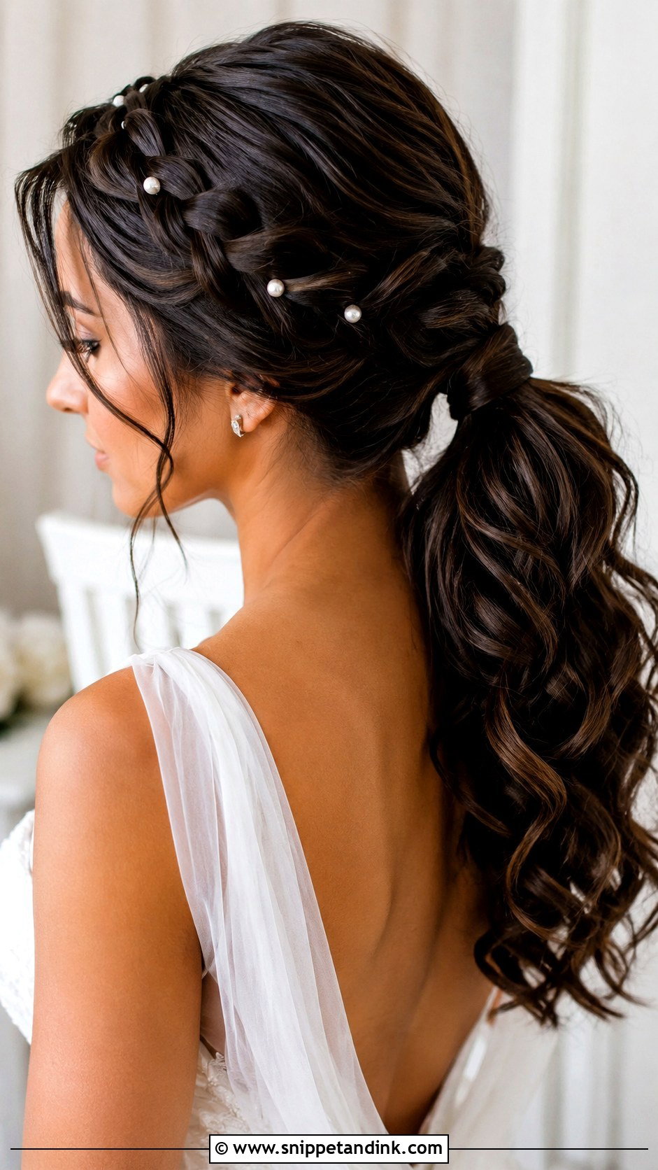Braided Party Pony Wedding Hair - Snippet and Ink - 15 Party Pony Wedding Hair Ideas