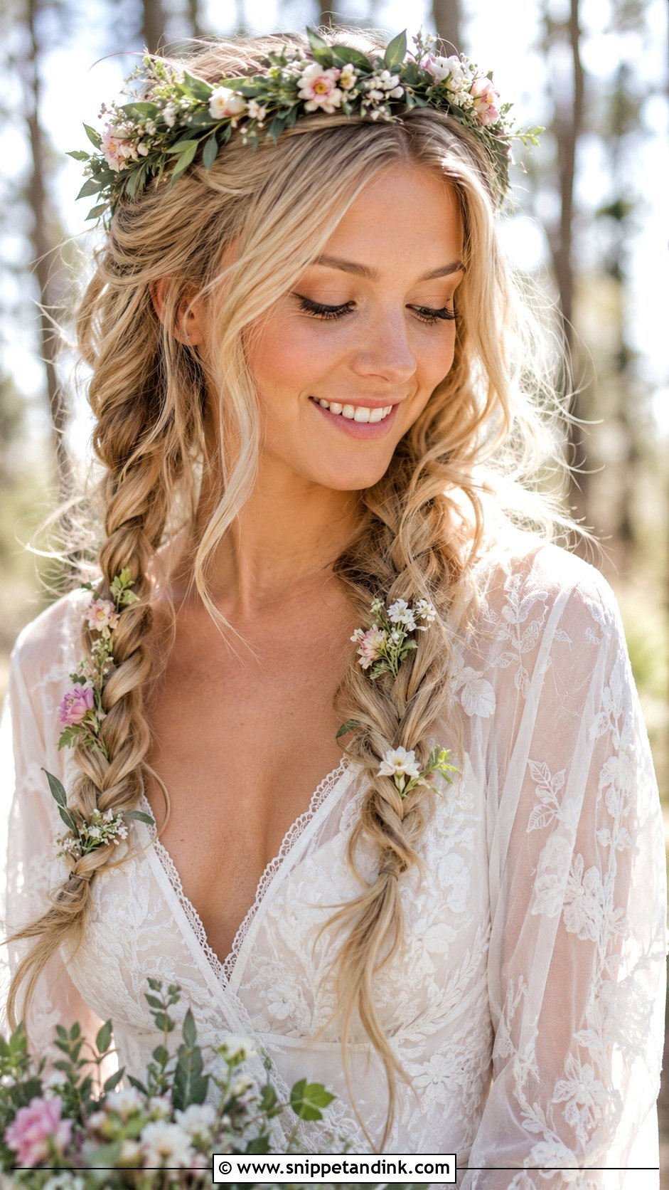 Braided Pigtails - Snippet and Ink - 20 Bride Braid Ideas