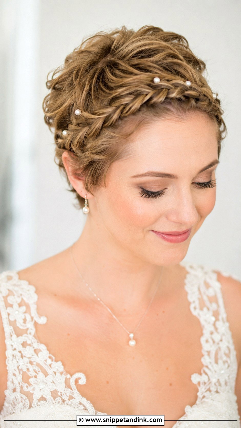 Braided Pixie Wedding Hairstyle - Snippet and Ink - 15 Wedding Hairstyles for Pixie Haircut