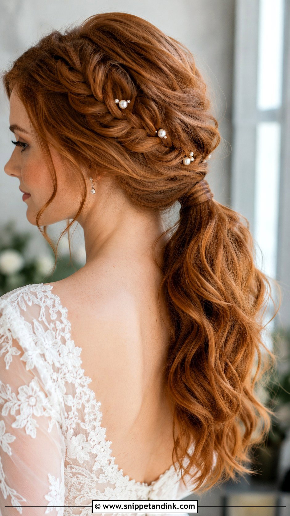 Braided Pony Wedding Hairstyle - Snippet and Ink - 15 Pony Wedding Hairstyle Ideas