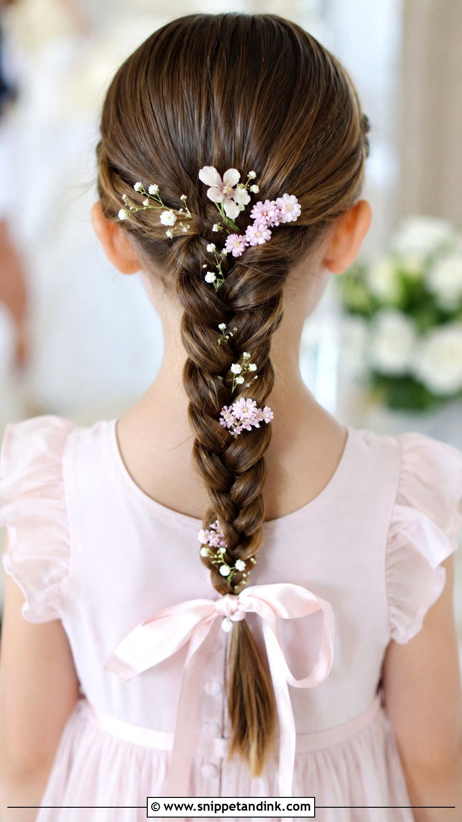 Braided Ponytail - Snippet and Ink - 25 Childrens Wedding Hair Ideas