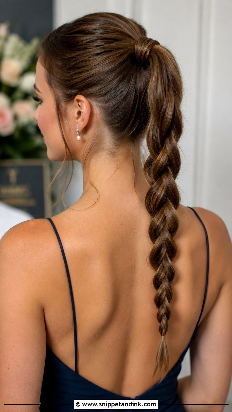 Braided Ponytail - Snippet and Ink - 25 Hair Styles Wedding Guest