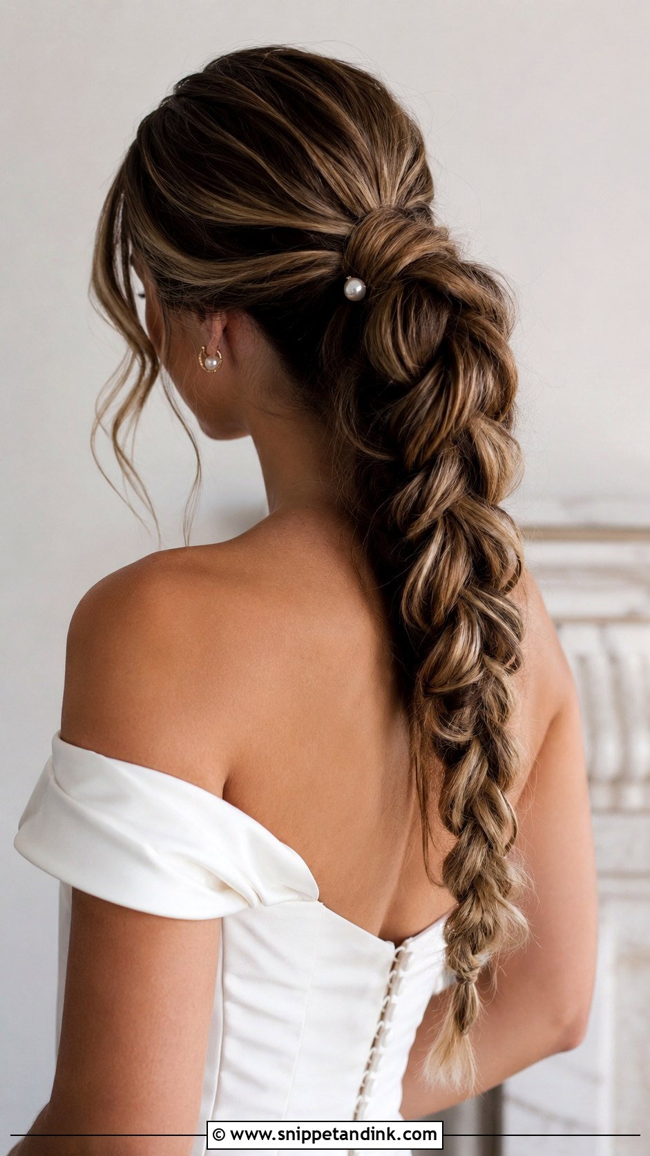 Braided Ponytail - Snippet and Ink - 25 Wedding Hair Braid Ideas