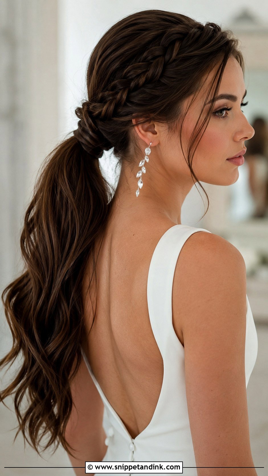 Braided Ponytail - Snippet and Ink - 20 Braided Bridal Hair Ideas