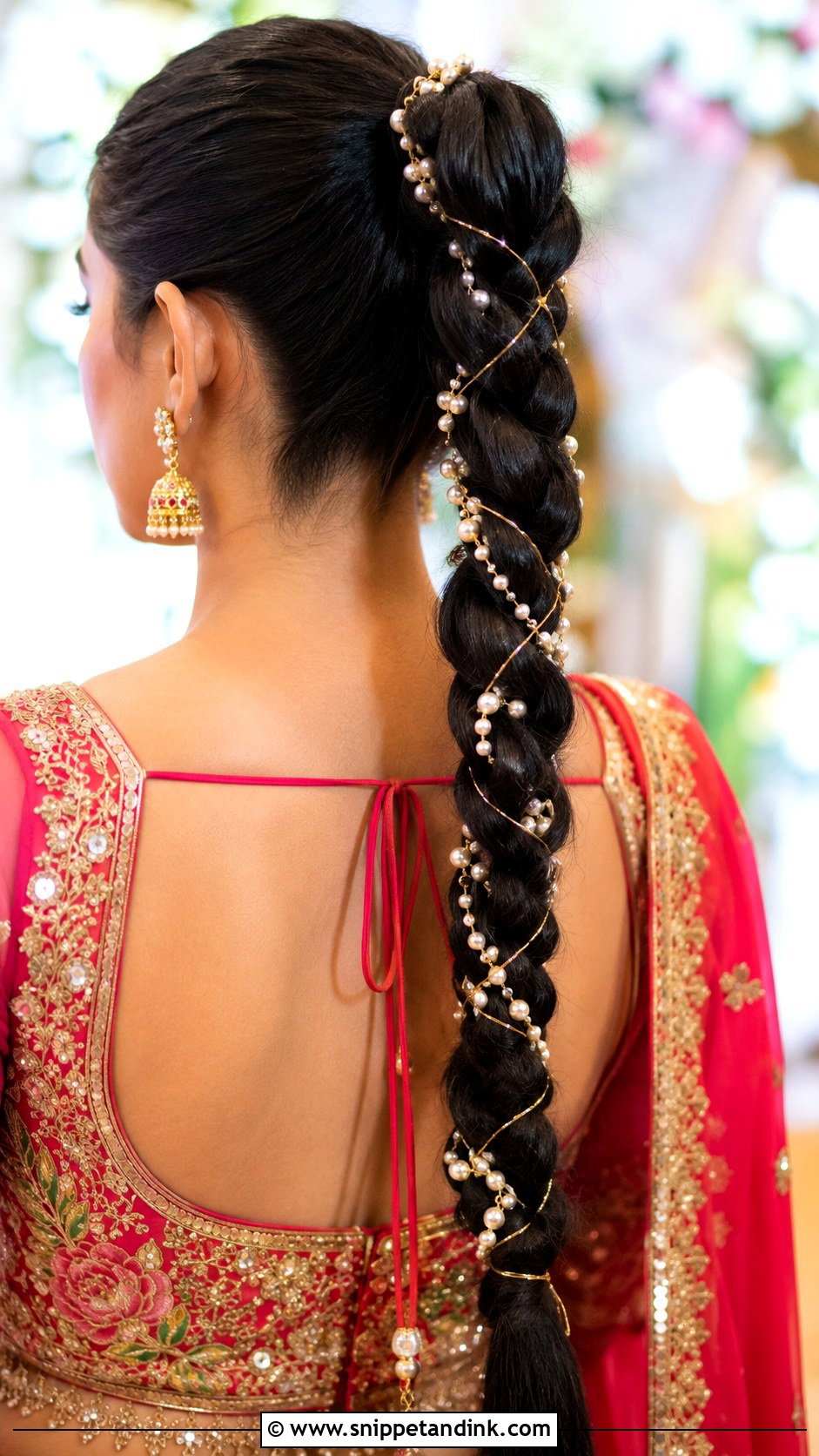 Braided Ponytail - Snippet and Ink - 30 Indian Hairstyles for Weddings