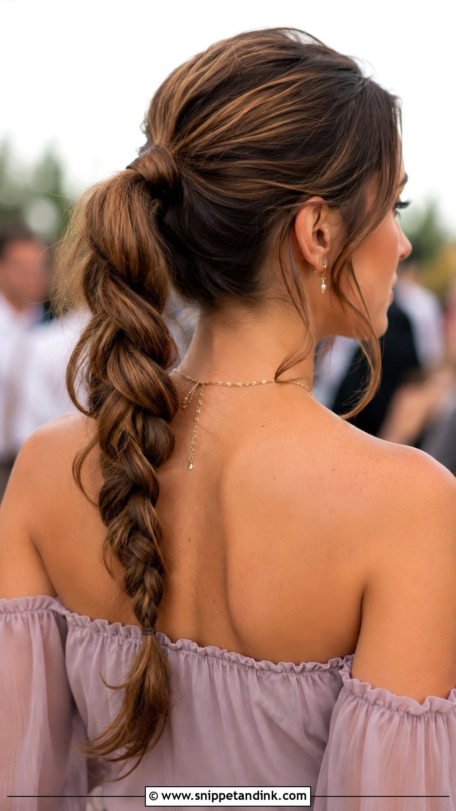 Braided Ponytail - Snippet and Ink - 30 Wedding Guest Hairstyles for Long Hair