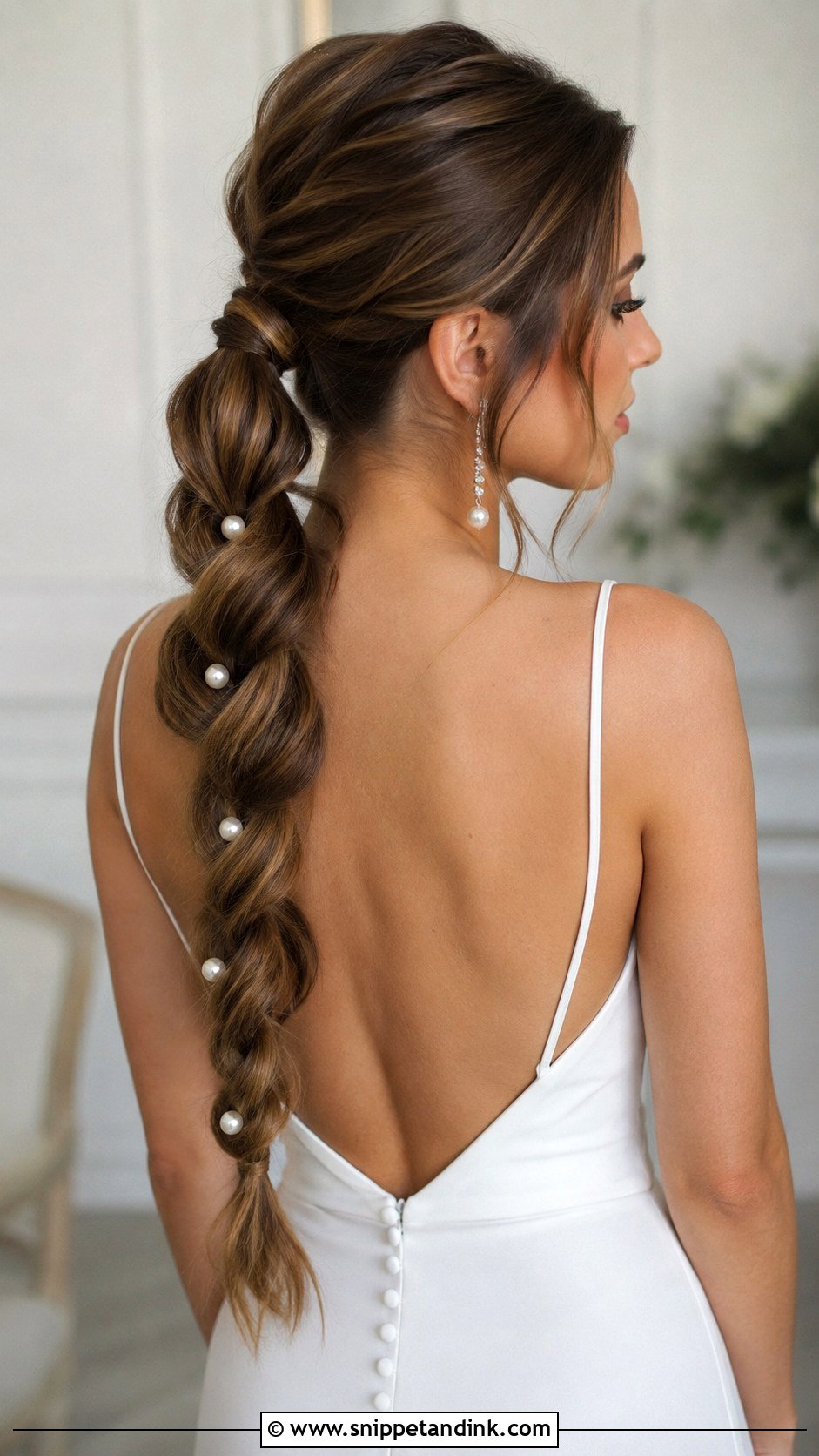 Braided Ponytail - Snippet and Ink - 35 Bridal Hairstyle Ideas