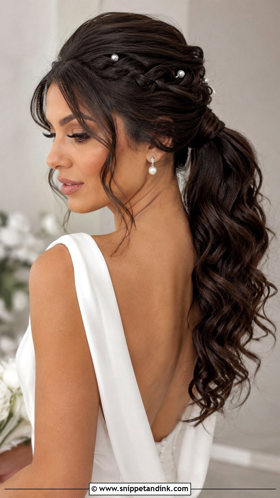 Braided Ponytail Bridal Hair - Snippet and Ink - 20 Bridal Hair with Braids