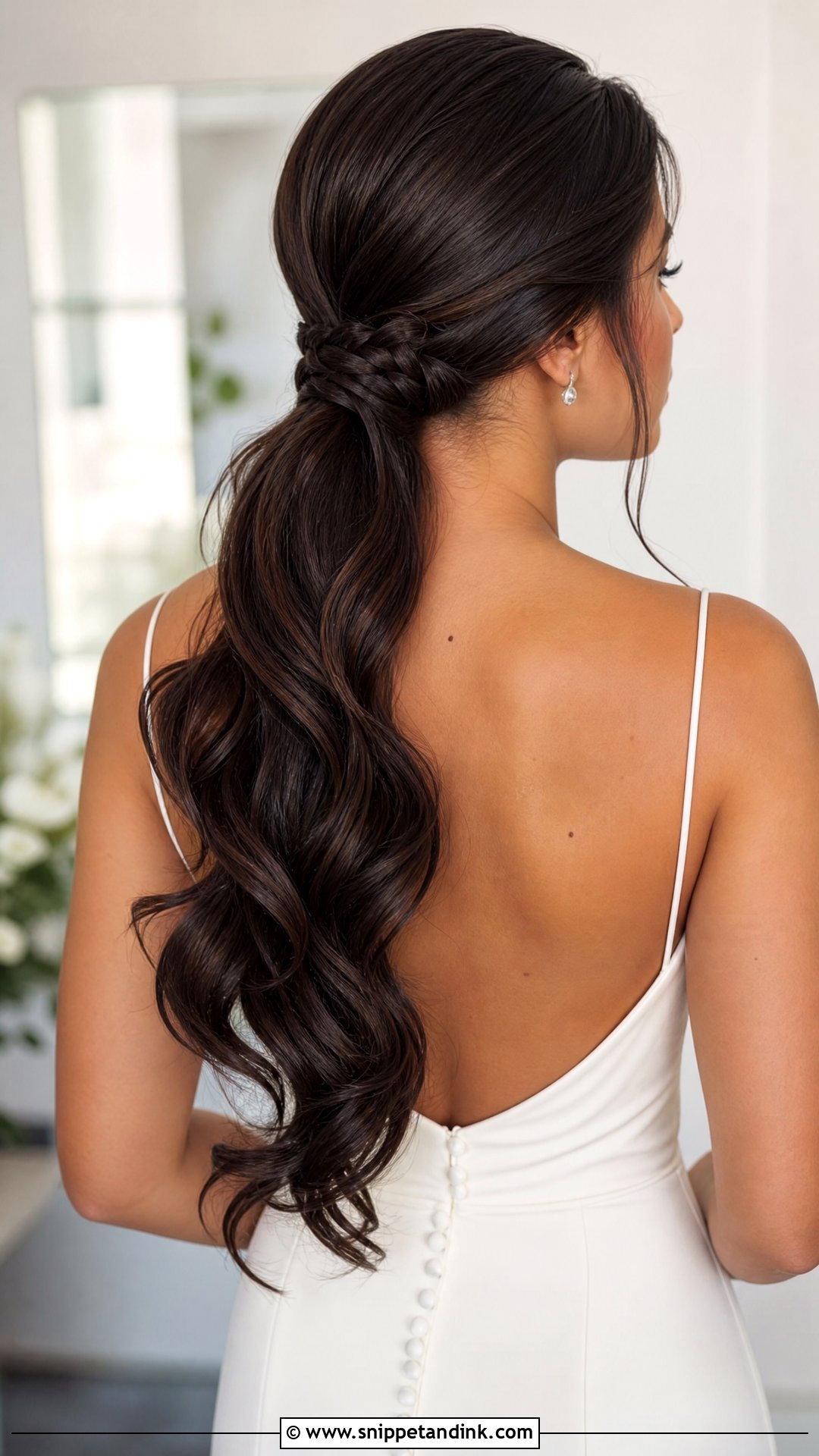 Braided Ponytail Bride Hair - Snippet and Ink - 15 Braided Bride Hair Ideas