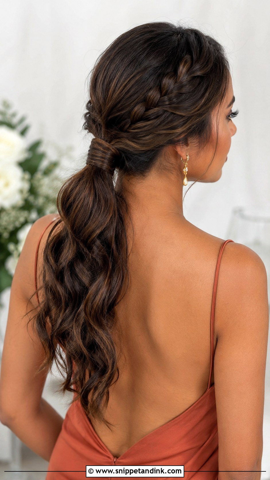 Braided Ponytail Bridesmaid Hair - Snippet and Ink - 20 Bridesmaid Hair with Braid Ideas